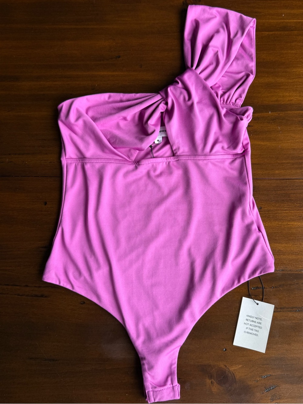 Superdown Jimena One Shoulder Bodysuit in purple